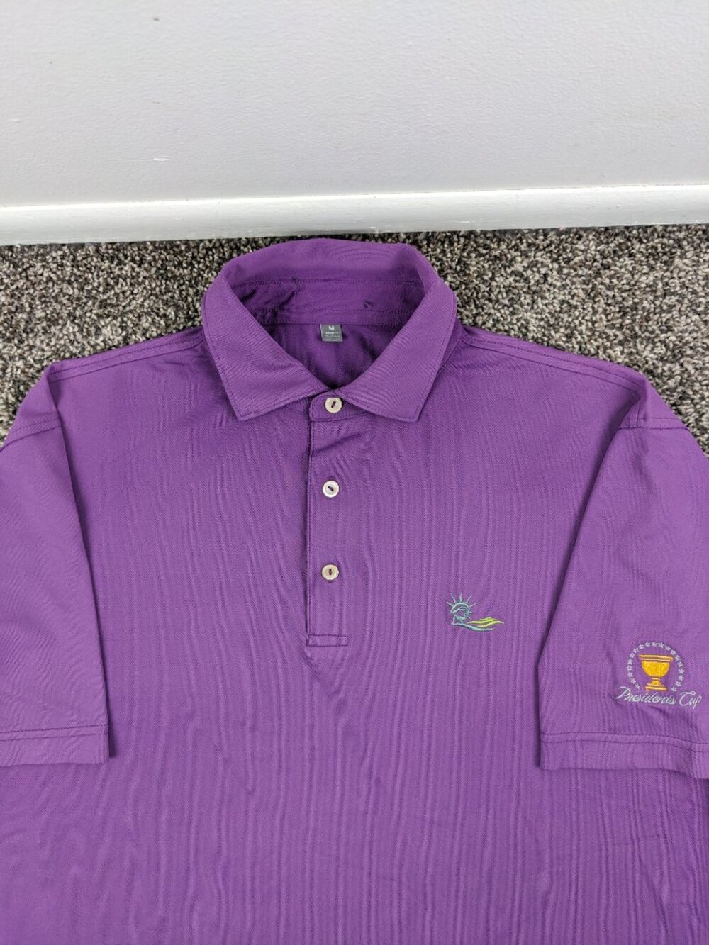 Peter Millar Liberty National Golf Club Polo Shirt Summer Comfort Mens Medium